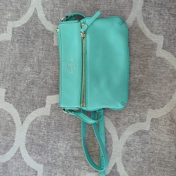 kate spade Handbags - Tiffany Blue Kate Spade Leather Crossbody